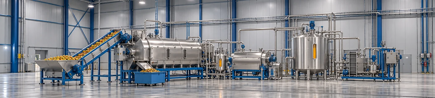 Mango pulping and refining equipment