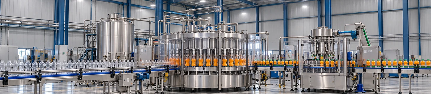 Rotary mango bottling line
